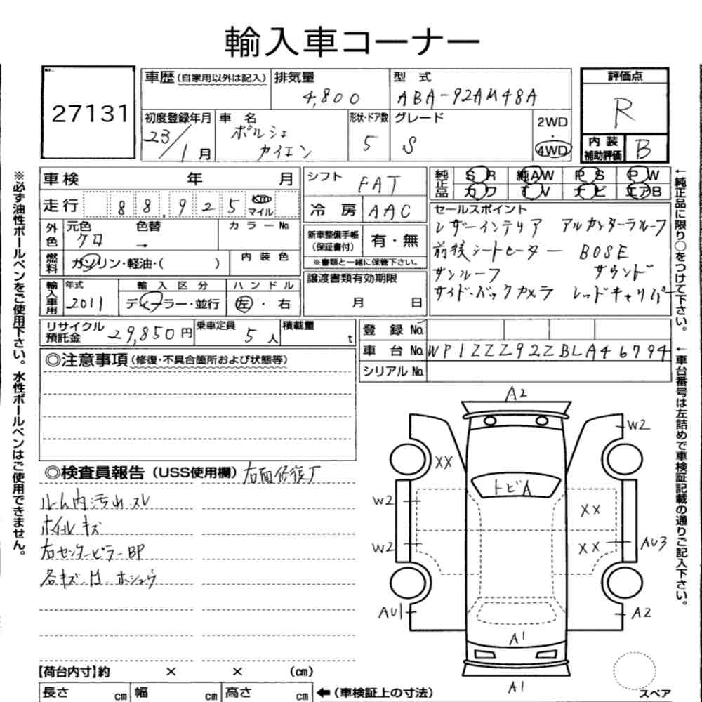 PORSCHE CAYENNE 4WD  S