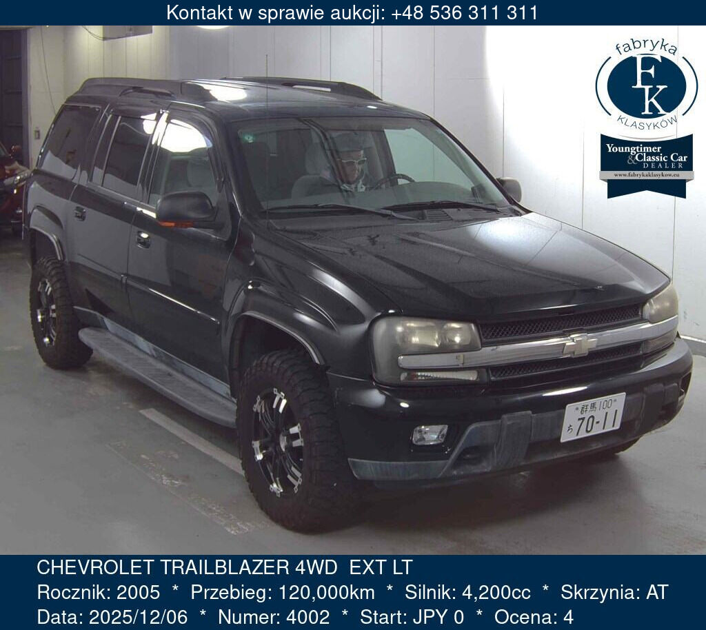 CHEVROLET TRAILBLAZER 4WD  EXT LT