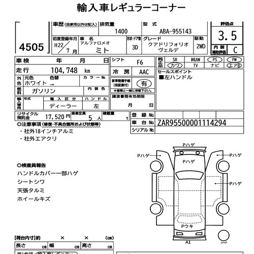 ALFA ROMEO MITO  QUADRIFOGLIO VERDE