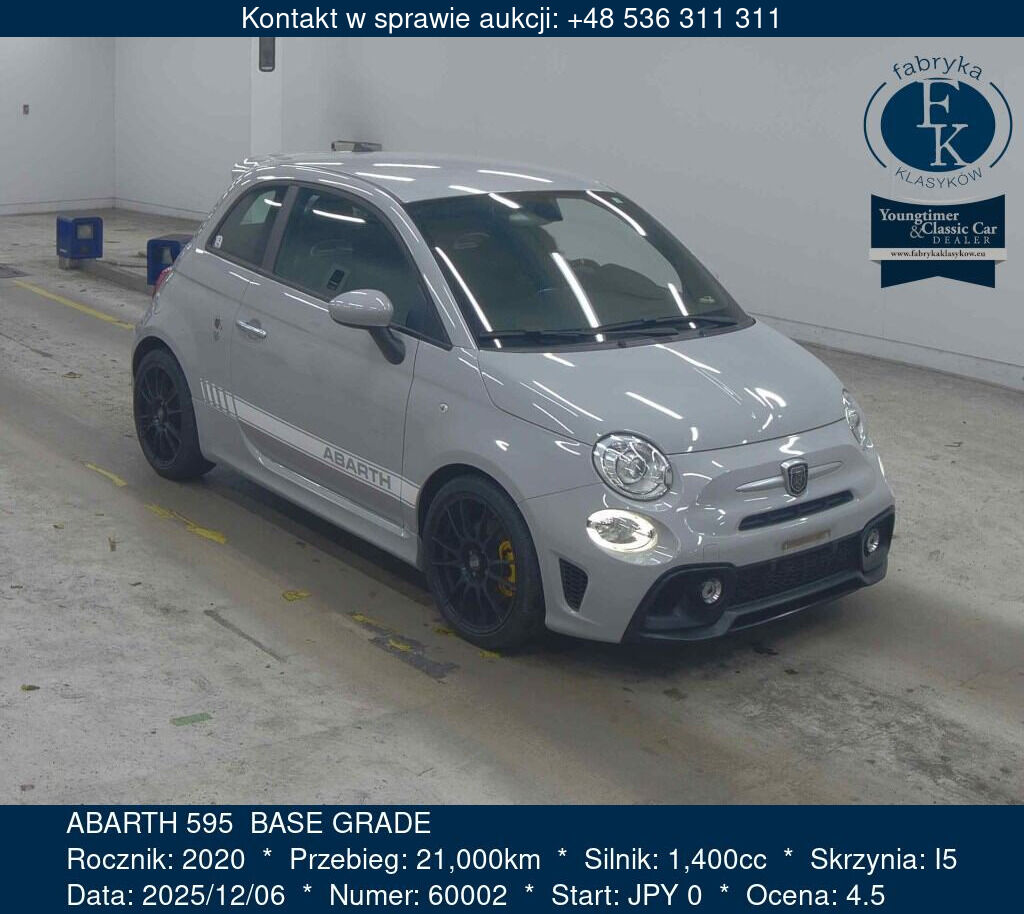 ABARTH 595  BASE GRADE