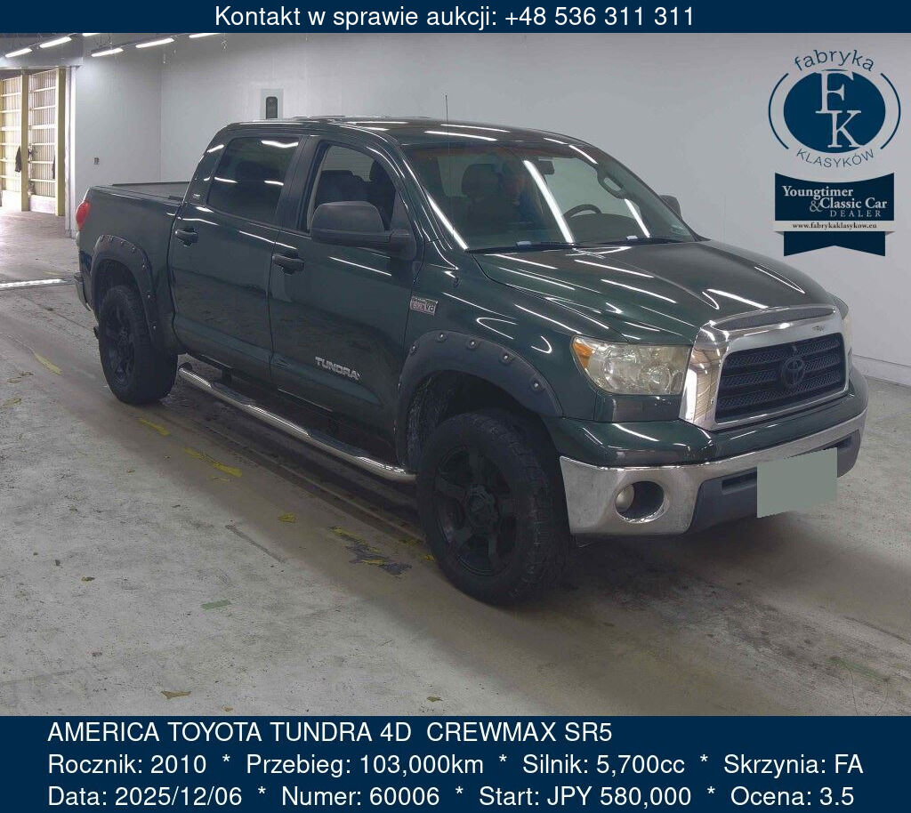 AMERICA TOYOTA TUNDRA 4D  CREWMAX SR5