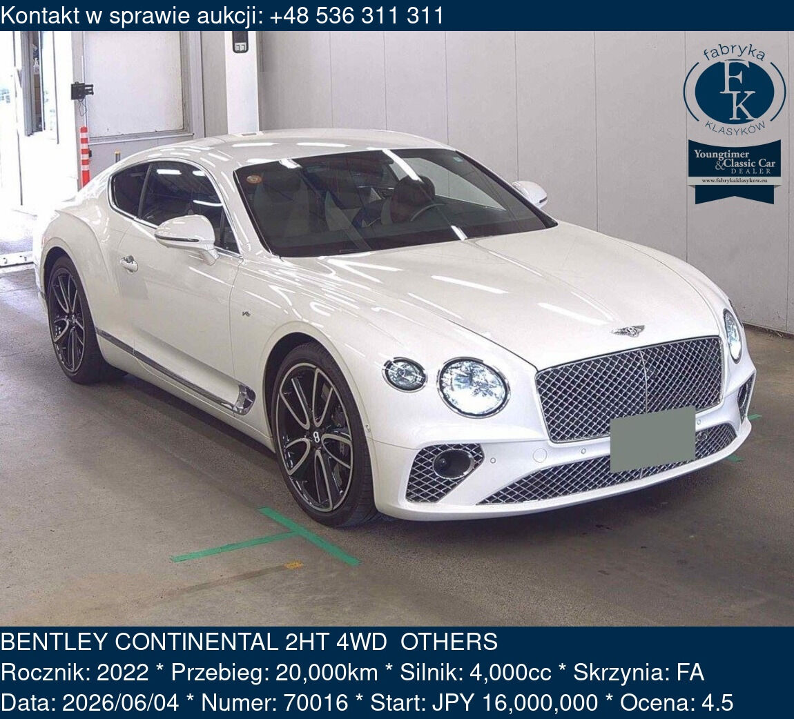 BENTLEY CONTINENTAL 2HT 4WD  OTHERS