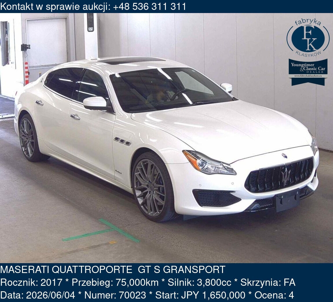 MASERATI QUATTROPORTE  GT S GRANSPORT