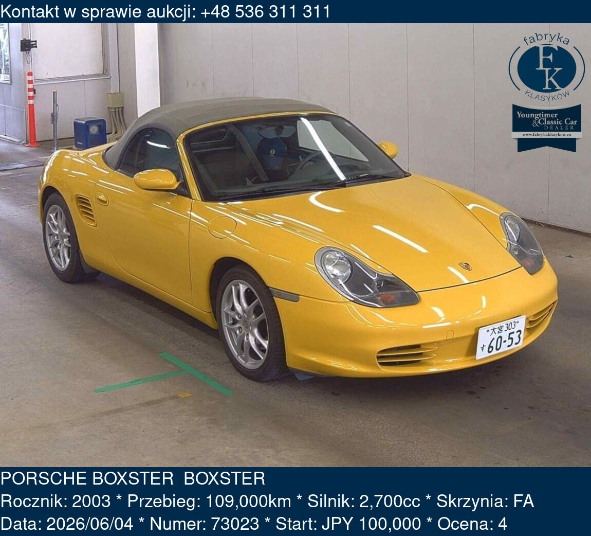 PORSCHE BOXSTER  BOXSTER