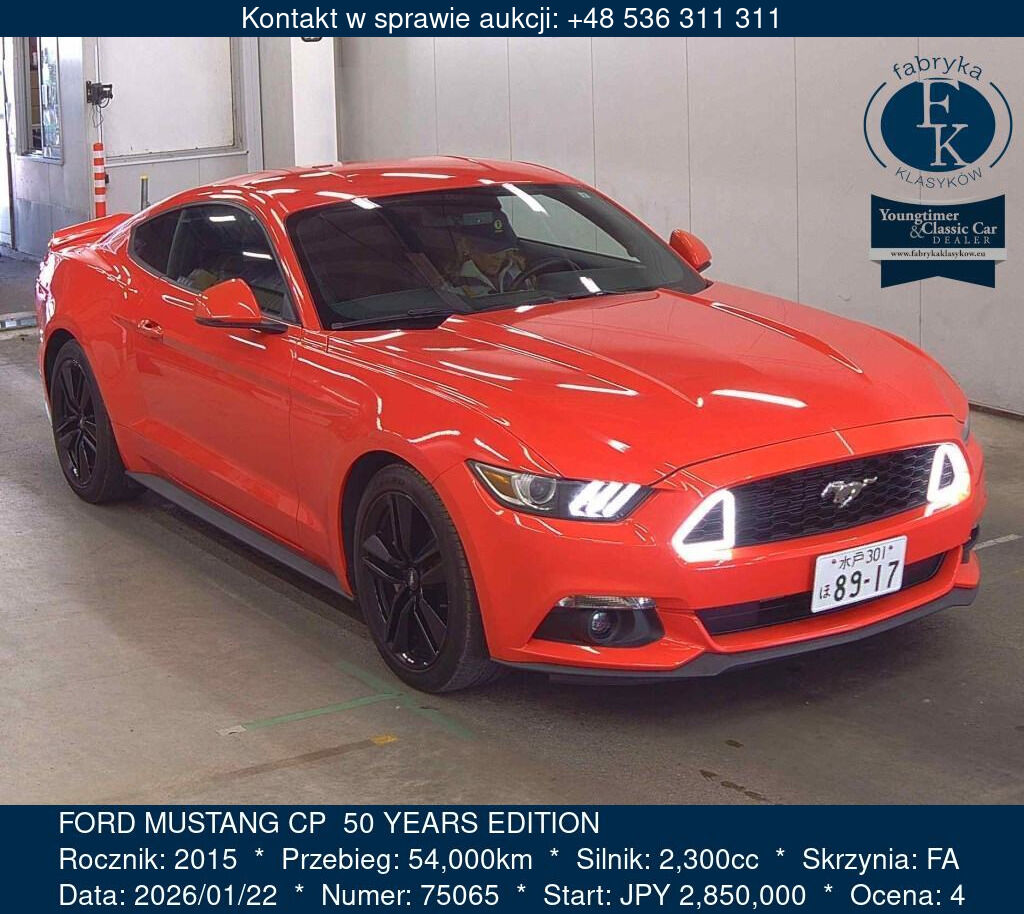 FORD MUSTANG CP  50 YEARS EDITION