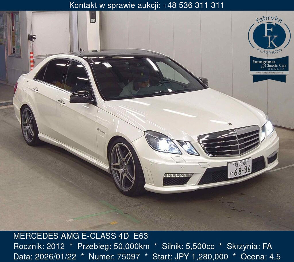 MERCEDES AMG E-CLASS 4D  E63