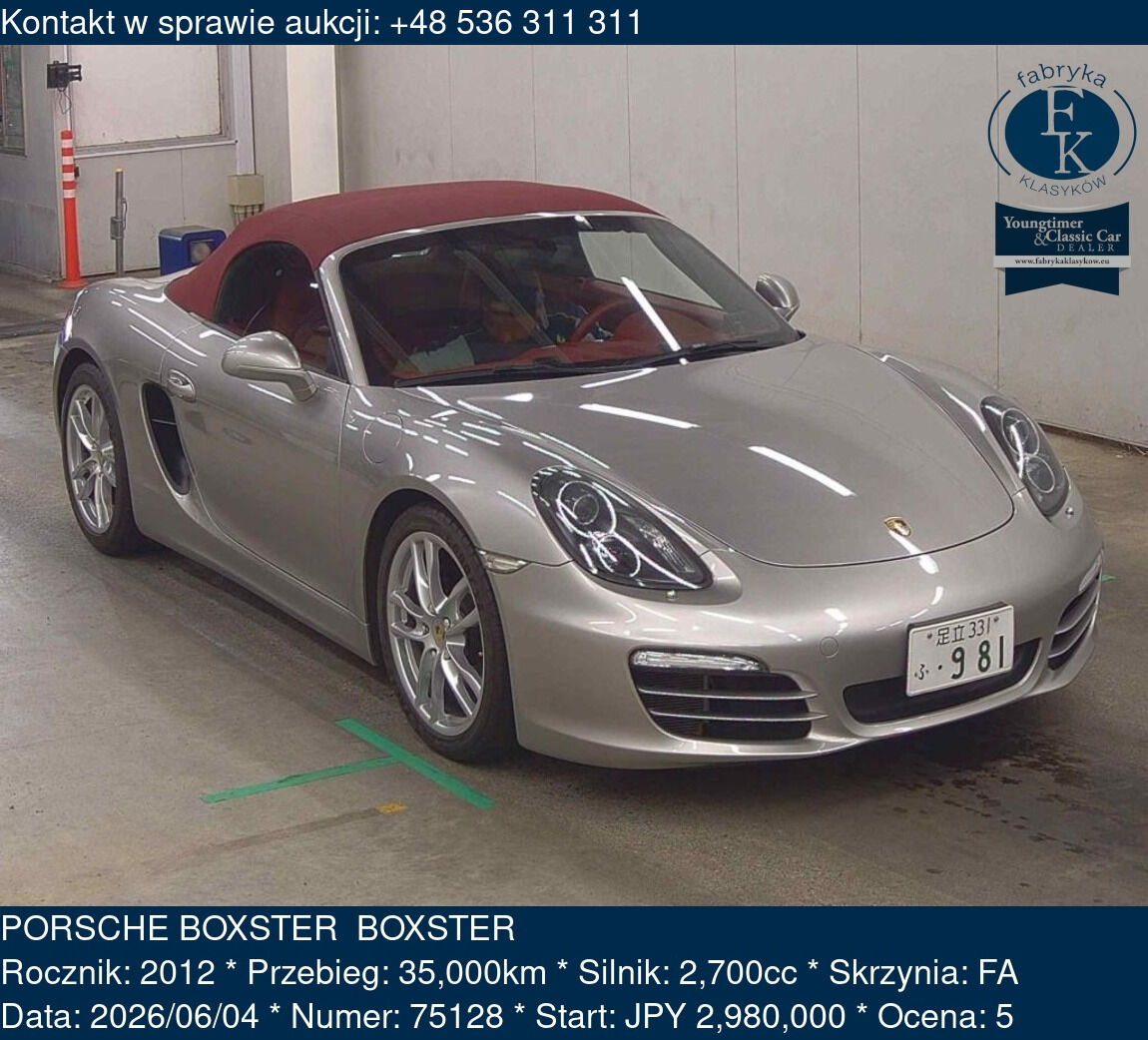 PORSCHE BOXSTER  BOXSTER