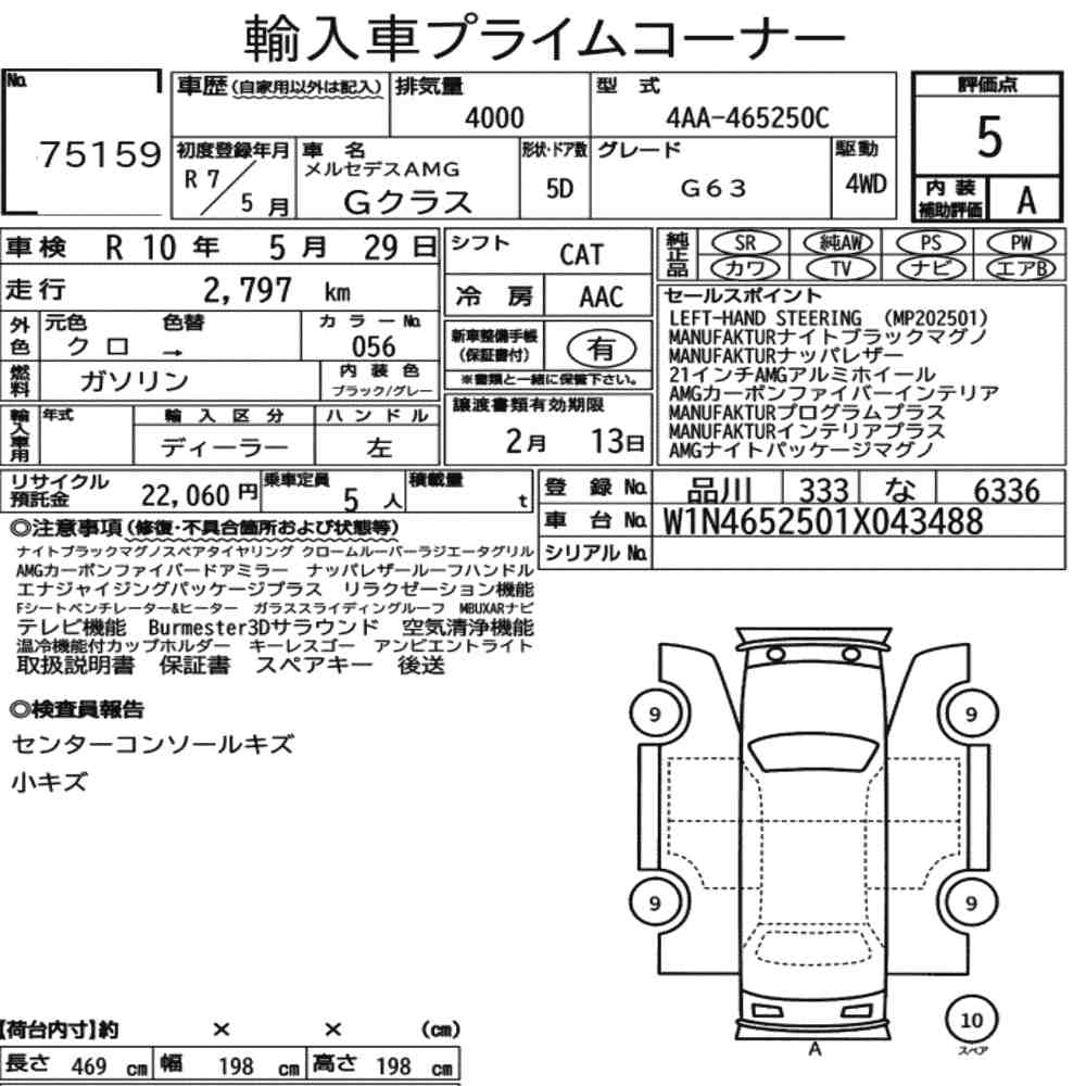 MERCEDES AMG G-CLASS 4WD  G63