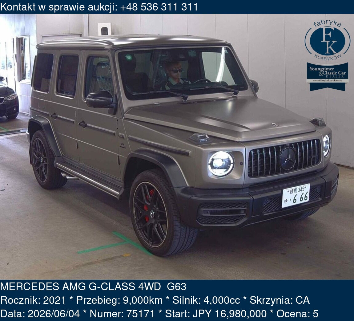 MERCEDES AMG G-CLASS 4WD  G63