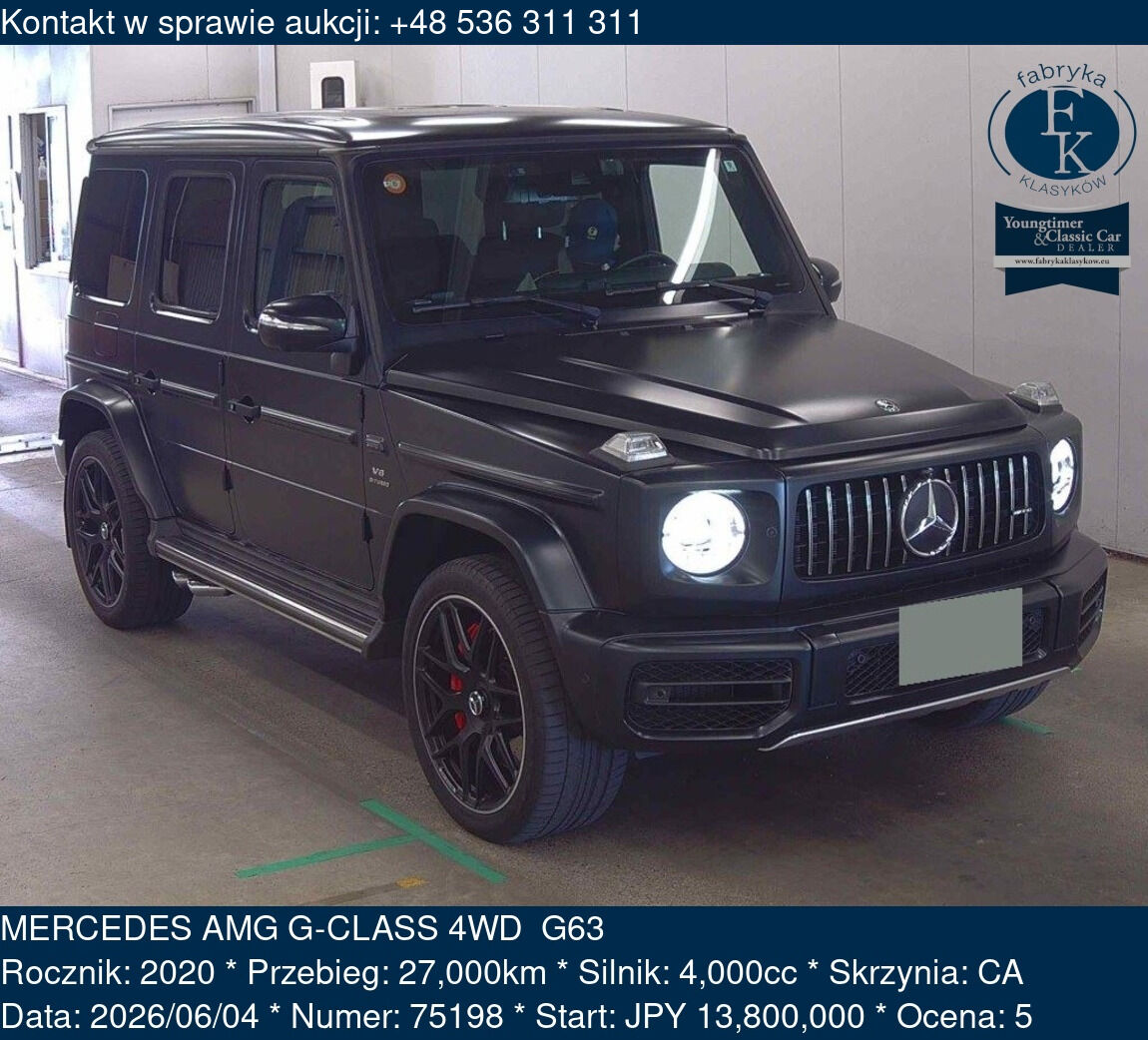 MERCEDES AMG G-CLASS 4WD  G63