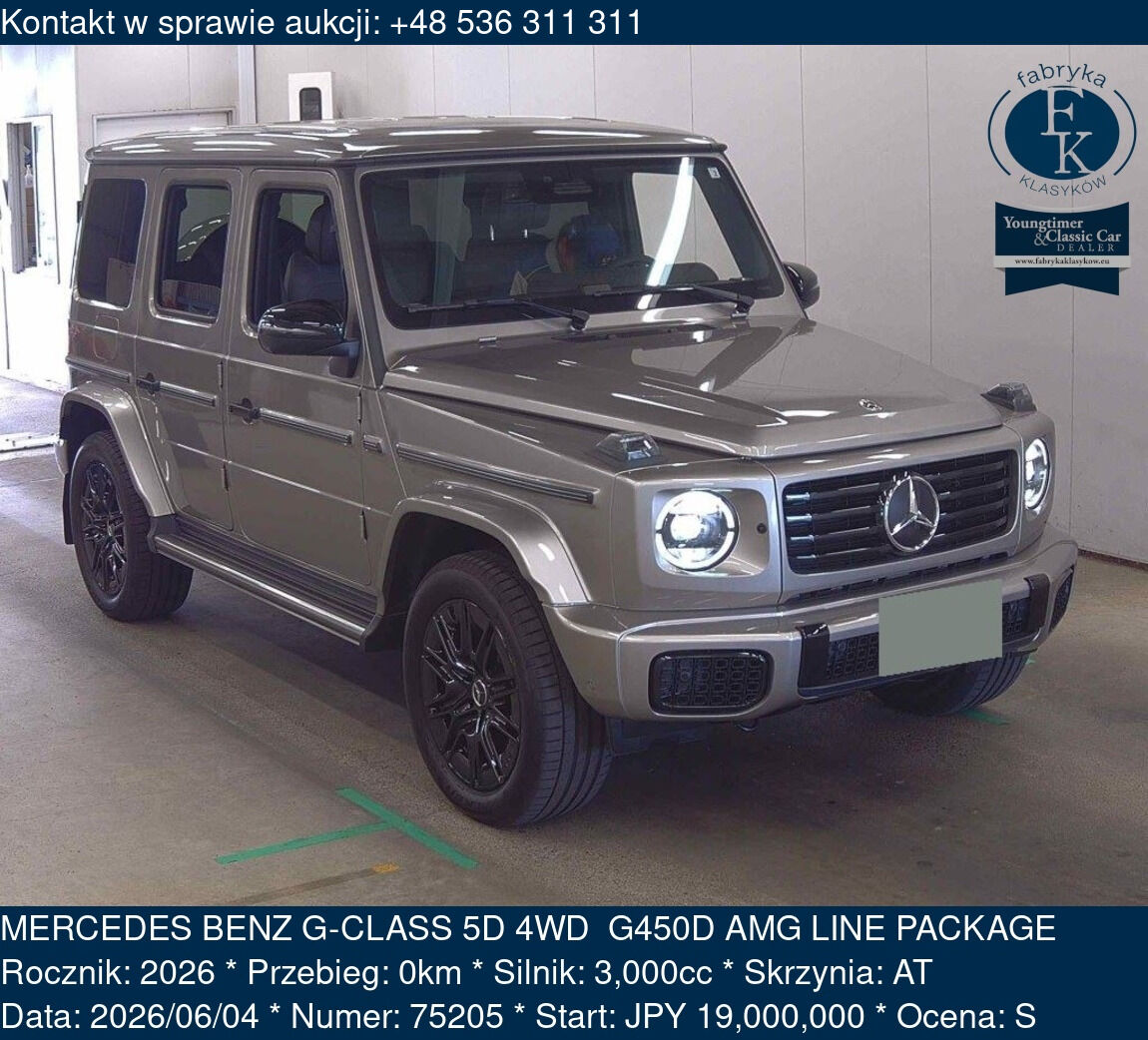 MERCEDES BENZ G-CLASS 5D 4WD  G450D AMG LINE PACKAGE