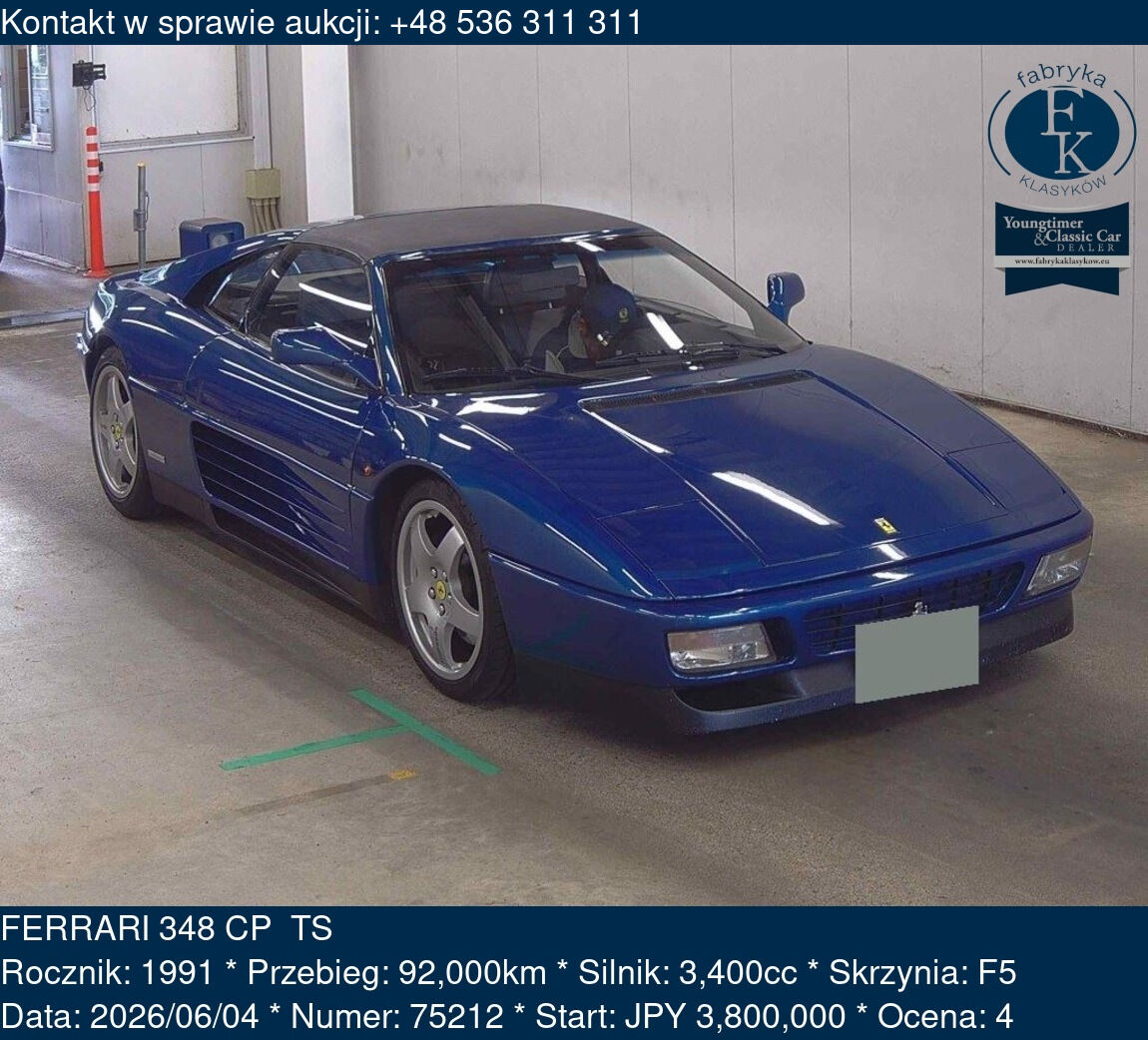 FERRARI 348 CP  TS