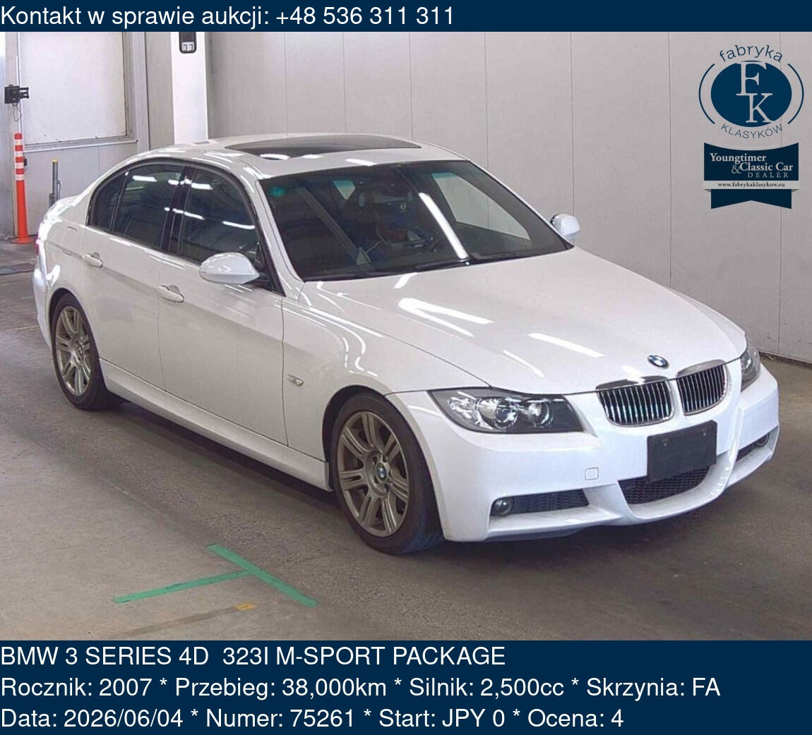 BMW 3 SERIES 4D  323I M-SPORT PACKAGE