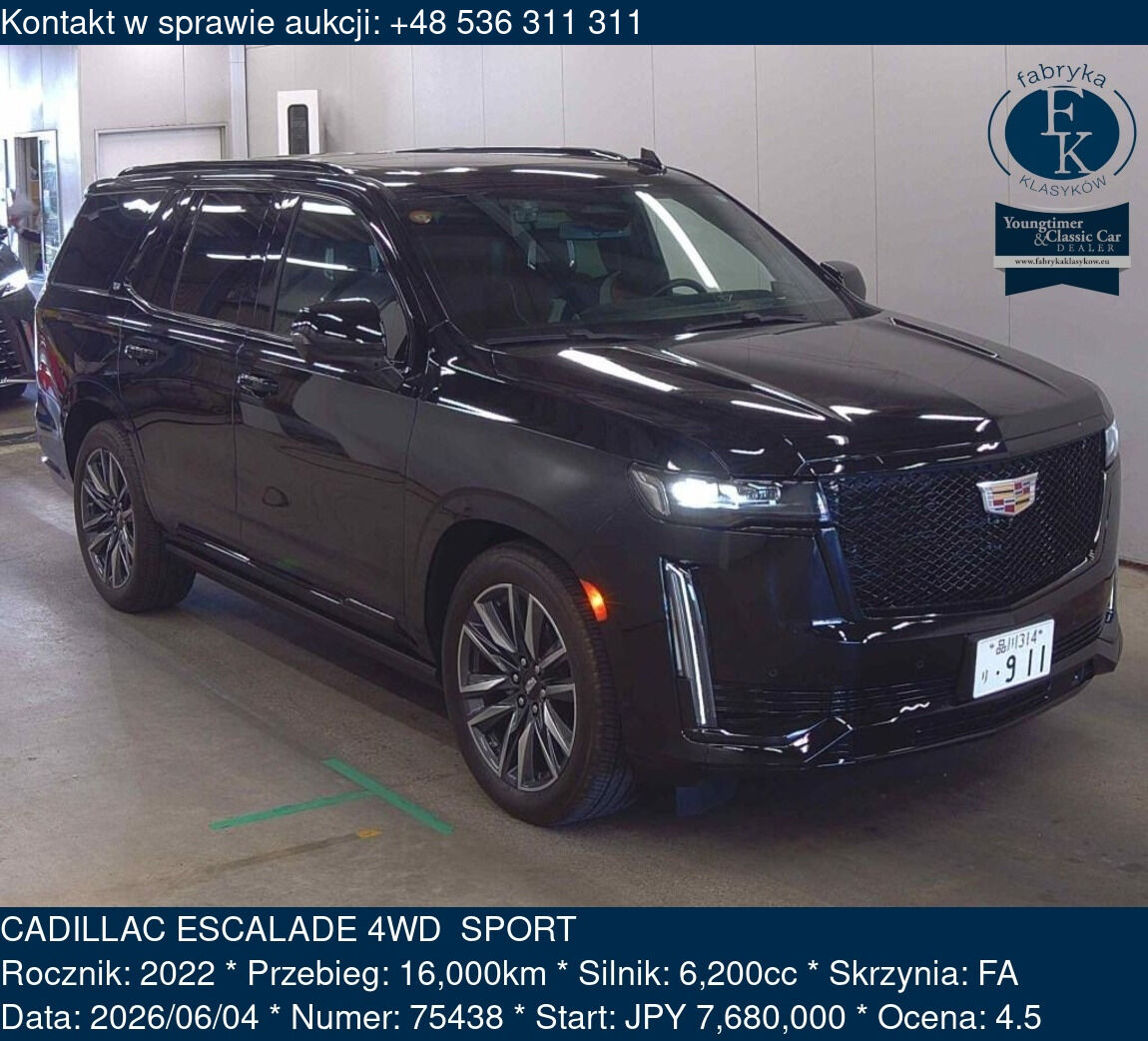 CADILLAC ESCALADE 4WD  SPORT