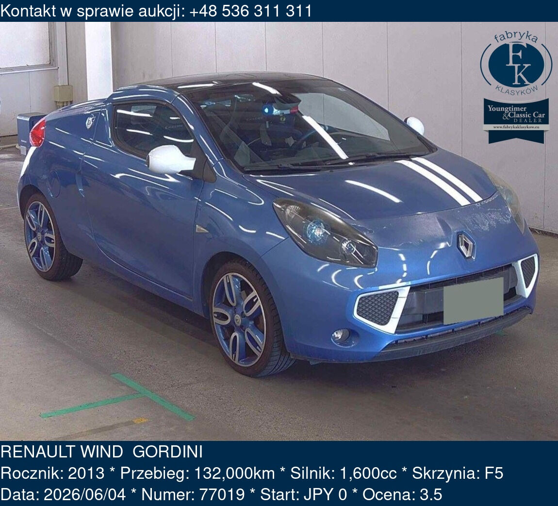 RENAULT WIND  GORDINI