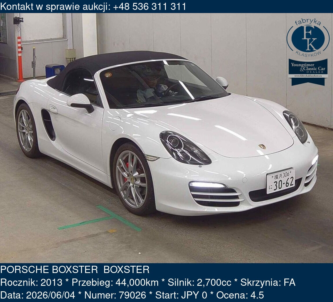 PORSCHE BOXSTER  BOXSTER