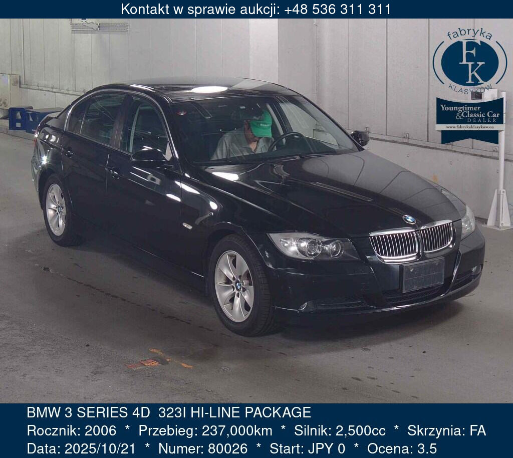 BMW 3 SERIES 4D 323I HI-LINE PACKAGE