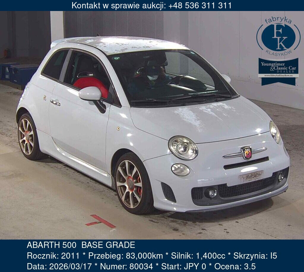 ABARTH 500  BASE GRADE