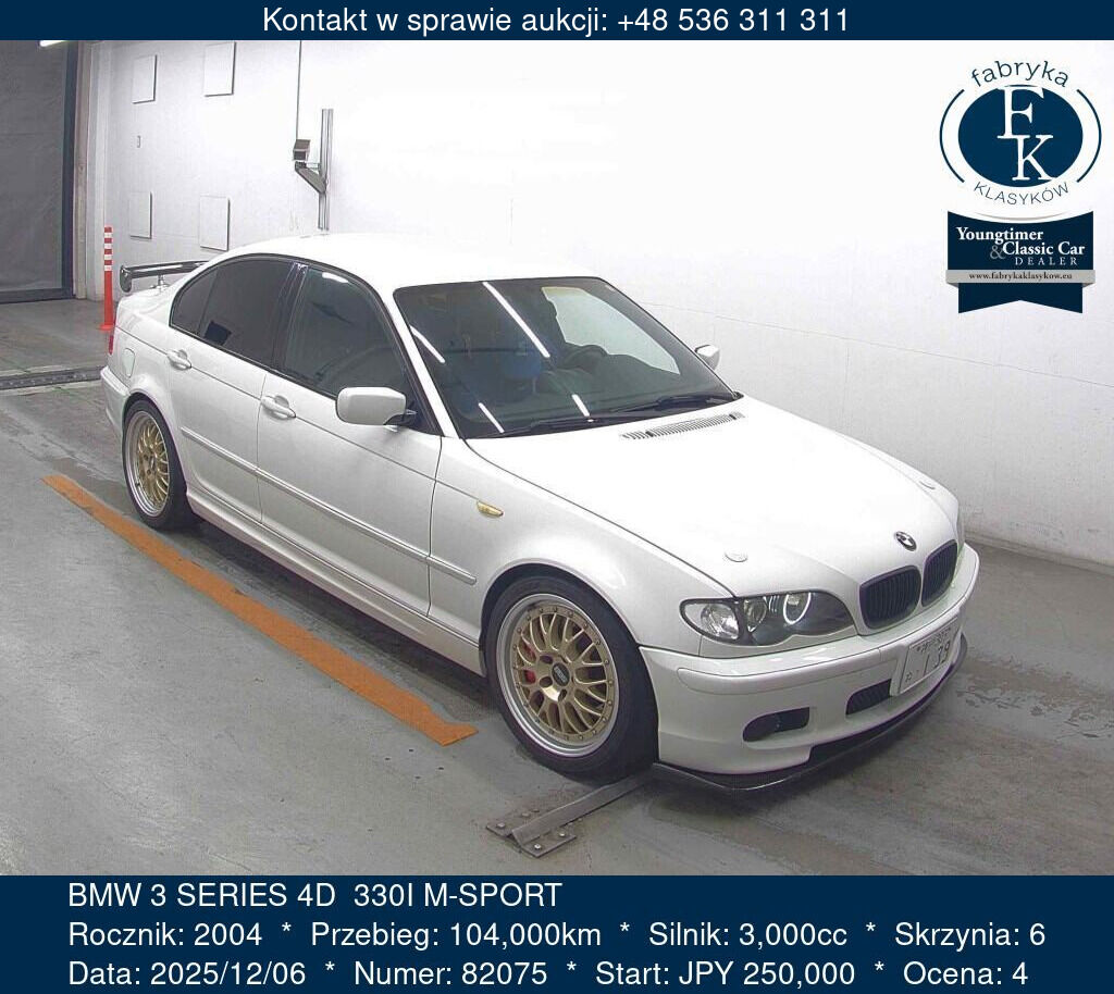 BMW 3 SERIES 4D  330I M-SPORT