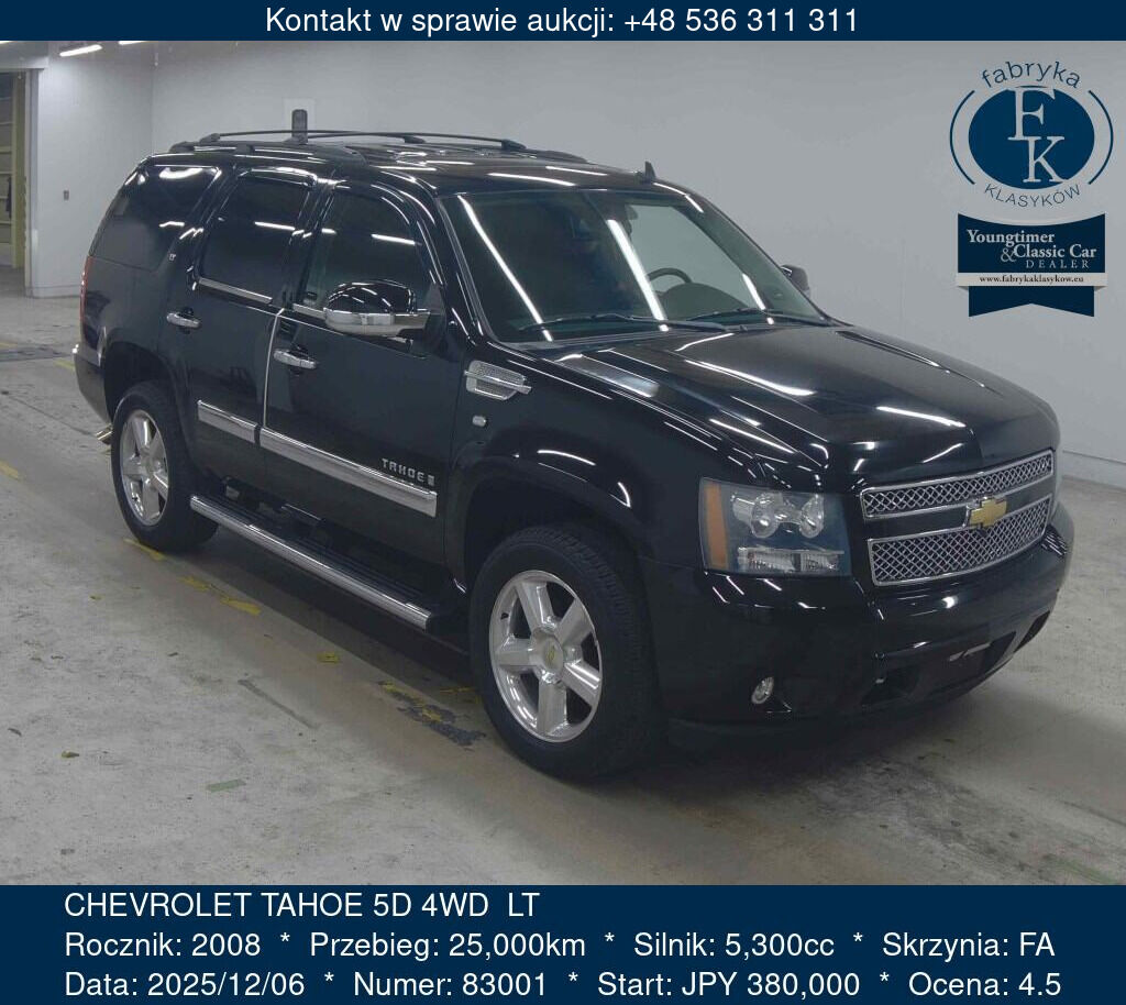 CHEVROLET TAHOE 5D 4WD  LT