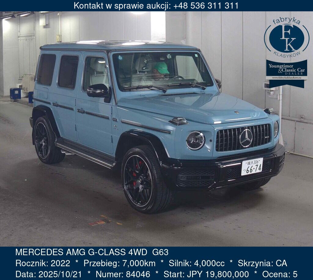 MERCEDES AMG G-CLASS 4WD G63