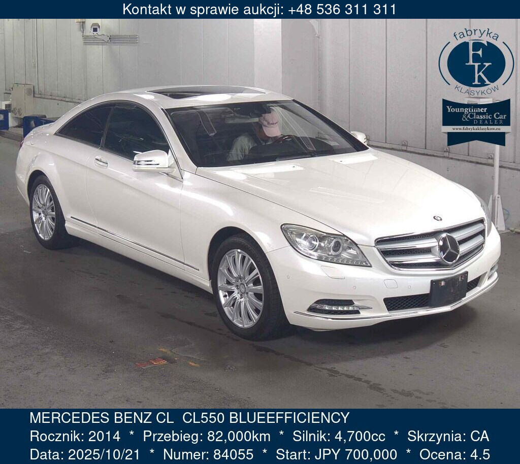 MERCEDES BENZ CL CL550 BLUEEFFICIENCY