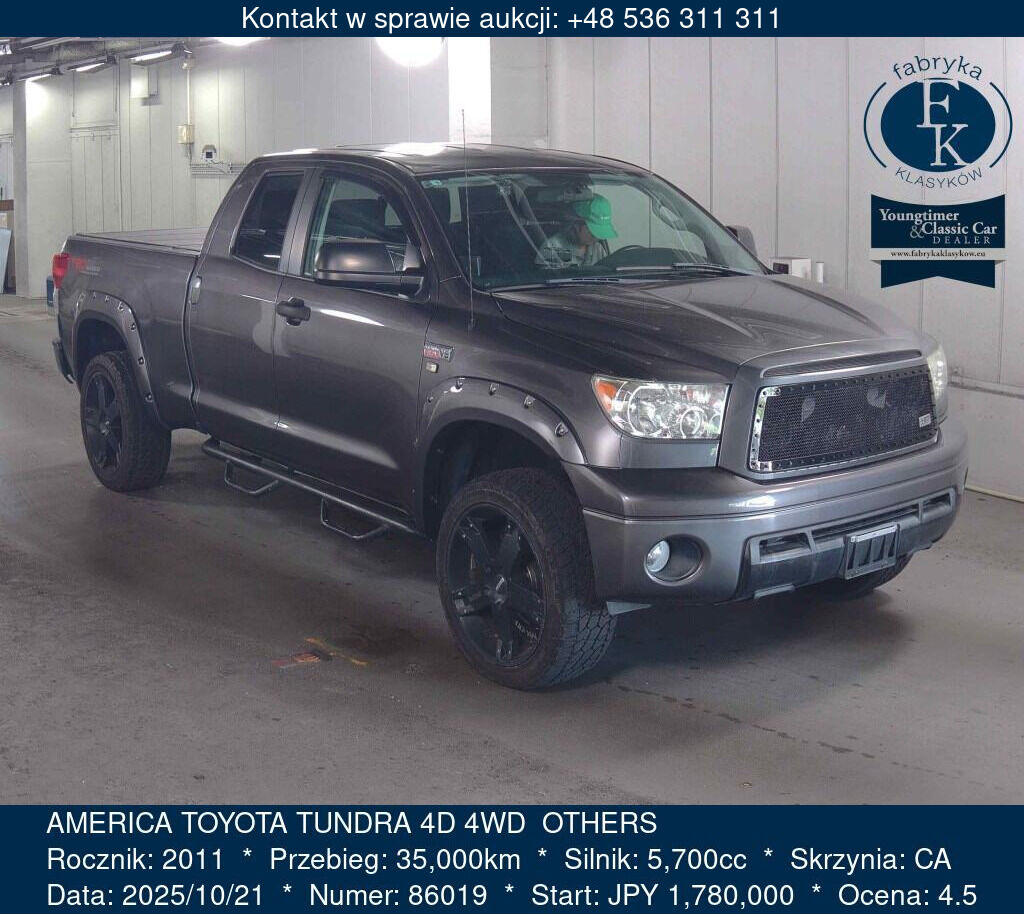 AMERICA TOYOTA TUNDRA 4D 4WD OTHERS