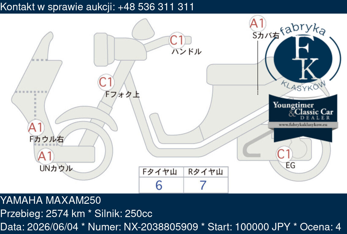 YAMAHA MAXAM250